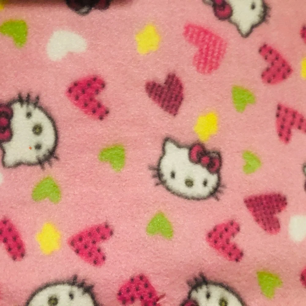 Hello Kitty Cat Dog Doll Double Fleece Blanket 19”x24”